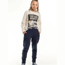 Calça em Microfibra Com Forro Azul Marinho - Biogás