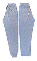 Calça em Moletom flanelado barra com punhos ou barra Reta Unissex com Elástico e cordão de ajuste Calça em Moletom flanelado barra com punhos ou barra Reta Unissex com Elástico e cordão de ajuste