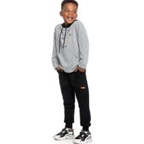 Calça Em Moletom Peluciado Preto - Angerô