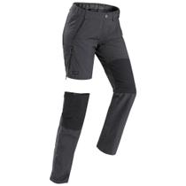 Calça em Poliamida 2 em 1 Masculina de Trekking Forclaz Calça em Poliamida 2 em 1 Masculina de Trekking Forclaz
