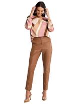Calça em pu com cintura alta lunender 67750