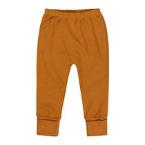 Calça Em Suedine para Bebê Com Pé Reversível Caramelo Calça Em Suedine para Bebê Com Pé Reversível Caramelo