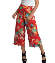 Calça Envelope DeMillus 000507 Estampa Exclusiva Microfibra Elástica Poliéster Vermelho Tam. P e G Calça Envelope DeMillus 000507 Estampa Exclusiva Microfibra Elástica Poliéster Vermelho Tam. P e G