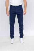 Calça Esporte Fino Estilo Social Sarja Azul Calça Esporte Fino Estilo Social Sarja Azul