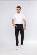 Calça Esporte Fino Estilo Social Sarja Preto Calça Esporte Fino Estilo Social Sarja Preto