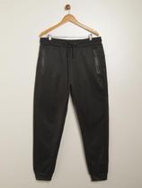 Calça Esportiva Bolso Zíper Plus Size Masculina PRETO Calça Esportiva Bolso Zíper Plus Size Masculina PRETO