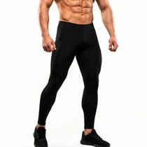 Calça Esportiva de Compressão Masculina Térmica Segunda Pele Academia Corrida Treino Premium Preta Calça Esportiva de Compressão Masculina Térmica Segunda Pele Academia Corrida Treino Premium Preta