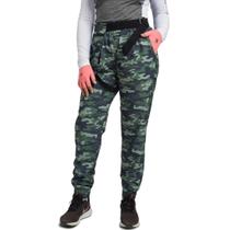 Calça Esportiva Feminina Fishing Co com Pochete FPS UV50+ Estampada Exército