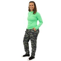 Calça Esportiva Feminina Fishing Co Proteção FPS UV50+ Estampada Exército Pesca Calça Esportiva Feminina Fishing Co Proteção FPS UV50+ Estampada Exército Pesca