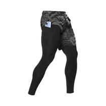 Calça Esportiva Masculina 2 Em 1, Treinamento Atlético, Treino, Corrida, Academia, Fitness, Corrida