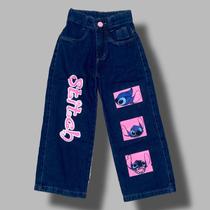 Calça Estampa Stitch Larga/Wide Leg Infantil Estilo e Conforto Calça Estampa Stitch Larga/Wide Leg Infantil Estilo e Conforto