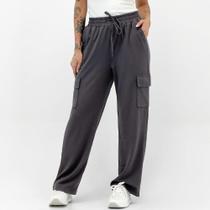 Calça Facinelli em Tecido Pantalona Cargo Feminina
