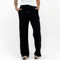 Calça Facinelli Wide Leg Moletinho Feminina Calça Facinelli Wide Leg Moletinho Feminina