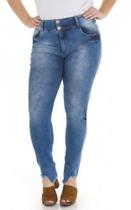 Calça Fem. Anti Regra Plus Size / Ecolife Jeans Com Elastano