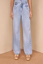 Calca fem wide leg lado avesso l129219 Calca fem wide leg lado avesso l129219