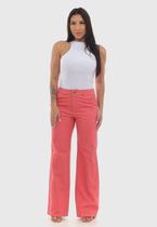Calça Feminina 7920 Wide Leg Coral Calça Feminina 7920 Wide Leg Coral