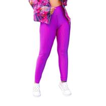 Calça Feminina Academia exercício funcional Leg 3d Cirrê Rosa Pink