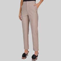 Calça Feminina Alfaiataria Bege Lado Avesso Calça Feminina Alfaiataria Bege Lado Avesso