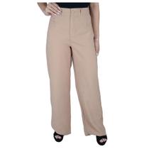 Calça Feminina Amoracafé Wide Leg Bege Nude - A12291