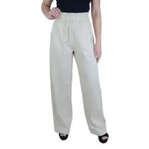 Calça Feminina Autenticada Clochard Linho Bege Natural - 782 Calça Feminina Autenticada Clochard Linho Bege Natural - 782