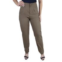 Calça Feminina Autenticada Linho Marrom - 7765