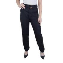 Calça Feminina Autenticada Linho Preto - 7808