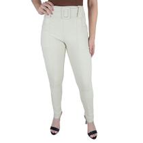Calça Feminina Autenticada Skinny Bege Lua - 7103 Calça Feminina Autenticada Skinny Bege Lua - 7103