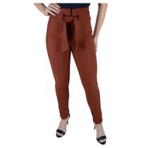 Calça Feminina Autenticada Skinny Com Cinto Paprika - 7308 Calça Feminina Autenticada Skinny Com Cinto Paprika - 7308