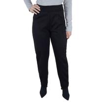 Calça Feminina Averzzy Suede Reta Preta - 6806