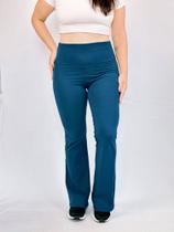 Calça Feminina Bailarina Flare Cintura Alta Grossa Tribo Lvire