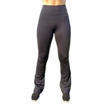 Calça Feminina Bailarina Flare Cós Elástico Alto Duplo Costura Reforçada Calça Flare Cintura Alta