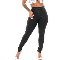 Calça Feminina Básica Moda Casual Moda Jeans Cintura Alta