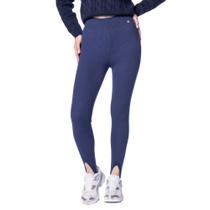 Calça Feminina Biamar Fusô Canelada Com Pezinho Marinho