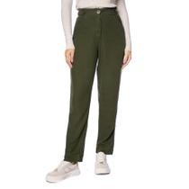 Calça Feminina Biamar Reta Cós Liocel/Linho Verde Oliva