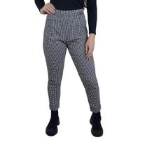 Calça Feminina Biamar Xadrez Mom Preta - 10764 Calça Feminina Biamar Xadrez Mom Preta - 10764