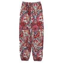 Calça Feminina Boêmia Estampada - Cintura Média, Modelo Lanterna e Tecido com Proteção Solar