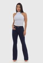 Calça feminina Boot Cut 7825 Azul Marinho