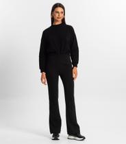 Calça Feminina Boot Cut Rovitex Ponto Roma Cós Elástico Marrom Confortável Elegante Calça Feminina Boot Cut Rovitex Ponto Roma Cós Elástico Marrom Confortável Elegante