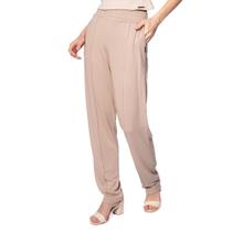 Calça Feminina Bruna e Bia Vicenza Reta Bege Calça Feminina Bruna e Bia Vicenza Reta Bege