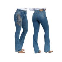 Calça Feminina Buphallos Bootcut Horse Com Strass - Ref. 503