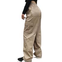 Calça Feminina Cargo Skatista Larga Reta