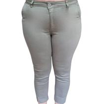 Calça Feminina Cigarrete Semi Social Caqui Premium