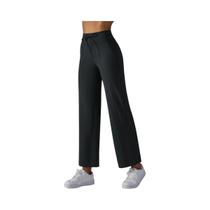Calça Feminina Cintura Alta e Perna Larga - Soltinha, com Bolsos, para Yoga, Academia e Casual