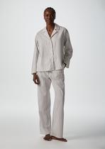 Calça Feminina Cintura Alta Listrada