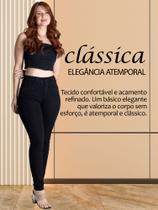 Calça Feminina Cintura Alta Preta Tecido Premium Original Sawary Calça Feminina Cintura Alta Preta Tecido Premium Original Sawary