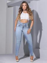 CALÇA FEMININA CINTURA PERFEITA COM ZÍPER NO CÓS PODEROSA MODELADORA ELEGANTE Ref: 83195