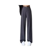 Calça Feminina Cinza e Café - Cintura Alta, Perna Larga e Modelagem Moderna Calça Feminina Cinza e Café - Cintura Alta, Perna Larga e Modelagem Moderna