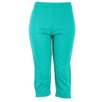 Calça Feminina Corsário Helanca Capri Lisa Elástico Senhora - Zafina