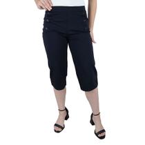 Calça Feminina Cotton e Cotton Pantacourt Preta - 3513 Calça Feminina Cotton e Cotton Pantacourt Preta - 3513