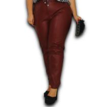Calça Feminina Courinho Frizo Cintura Média e Comprimento Longo Plus Size